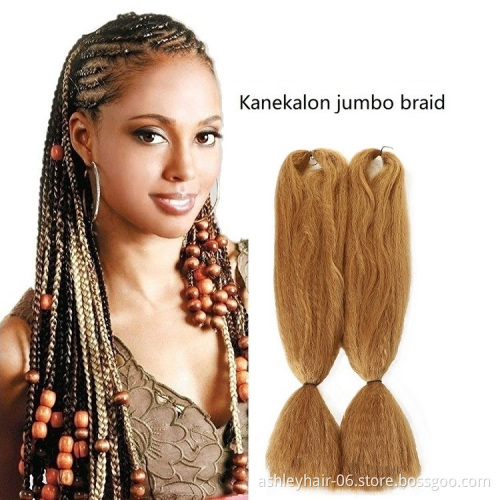 Kanekalon BulkPrivate Label Wholesale Ombre Color Jumbo Synthetic Braiding Hair